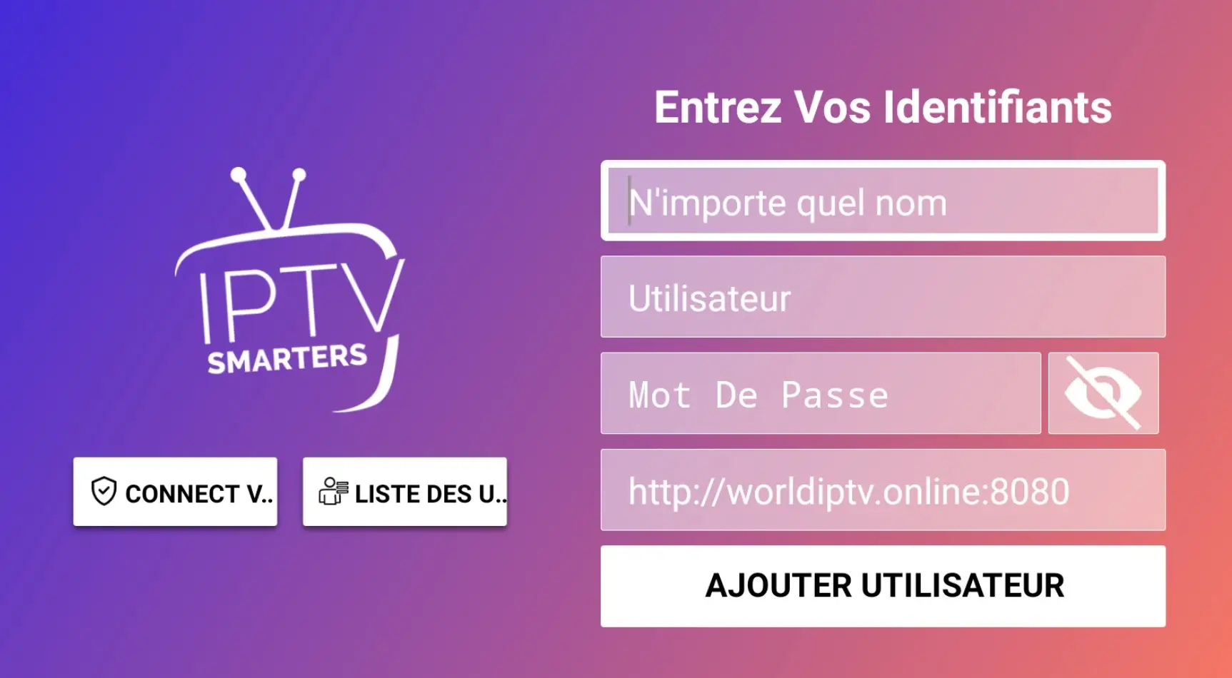Téléchargement IPTV Smarters