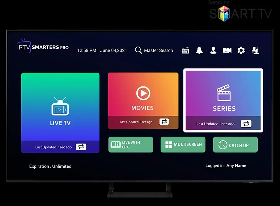 IPTV Smarters Pro on Smart TV